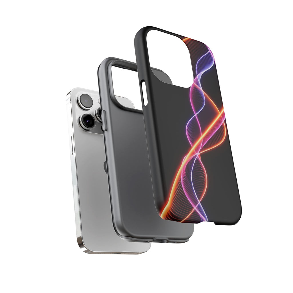Vibrant Phone Case with Abstract Light Design, Artistic Phone Cover, Modern Tech Accessory, Gift for Tech Lovers, Personalized Phone Case