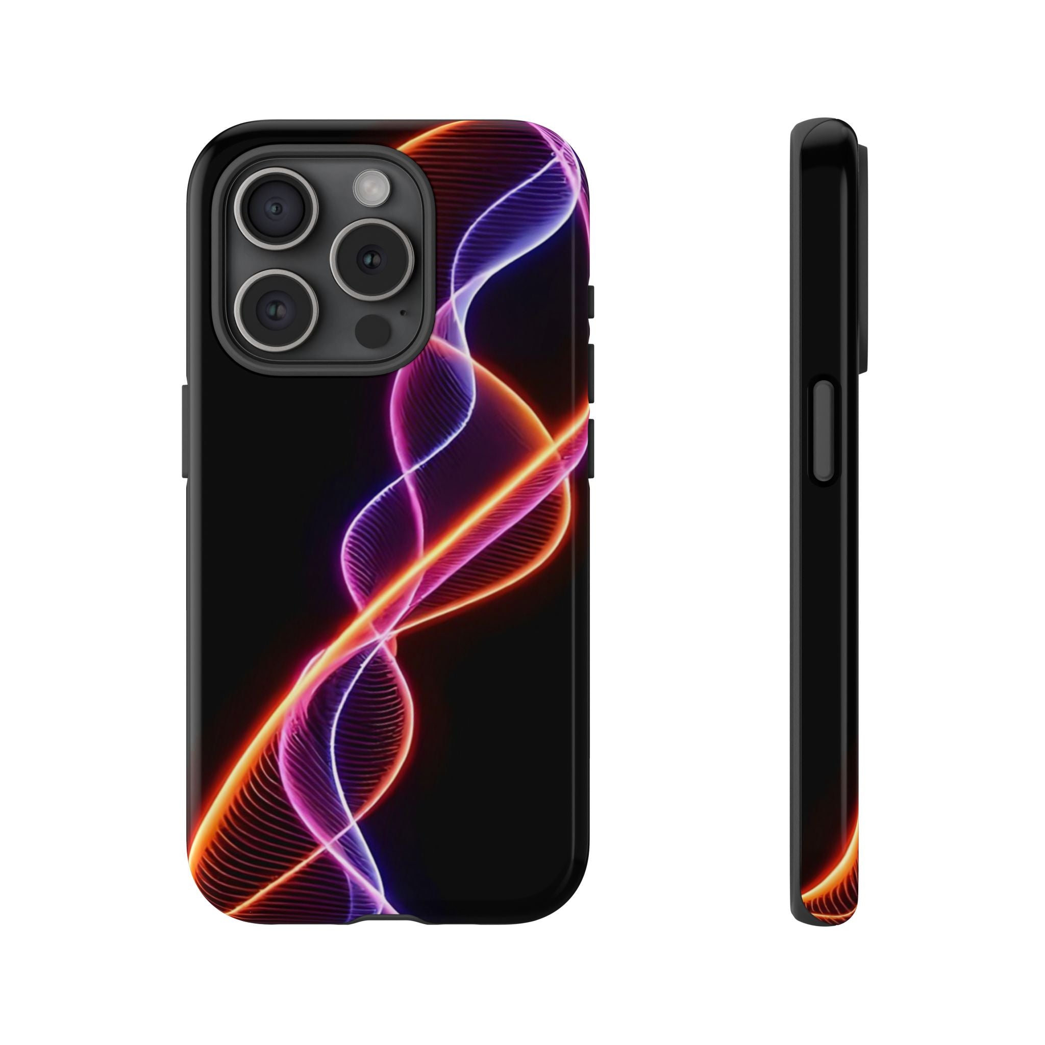 Vibrant Phone Case with Abstract Light Design, Artistic Phone Cover, Modern Tech Accessory, Gift for Tech Lovers, Personalized Phone Case