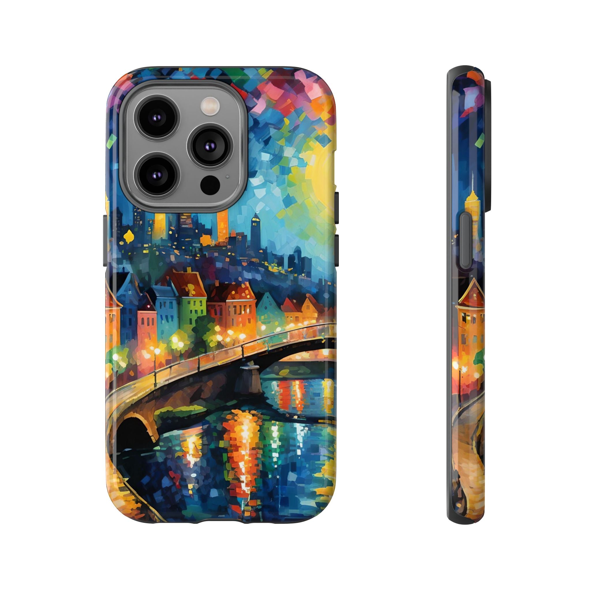 Colorful Phone Case for Tough Cases, Artistic Phone Cover, Unique Gift, Vibrant Design, Decorative Phone Accessories