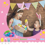120pcs Easter Basket Filler Set with Colorful Eggs-2