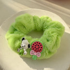 Avocado Green Forest Plush Hair Tie