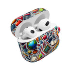 Colorful School Supplies Pattern, AirPods Case