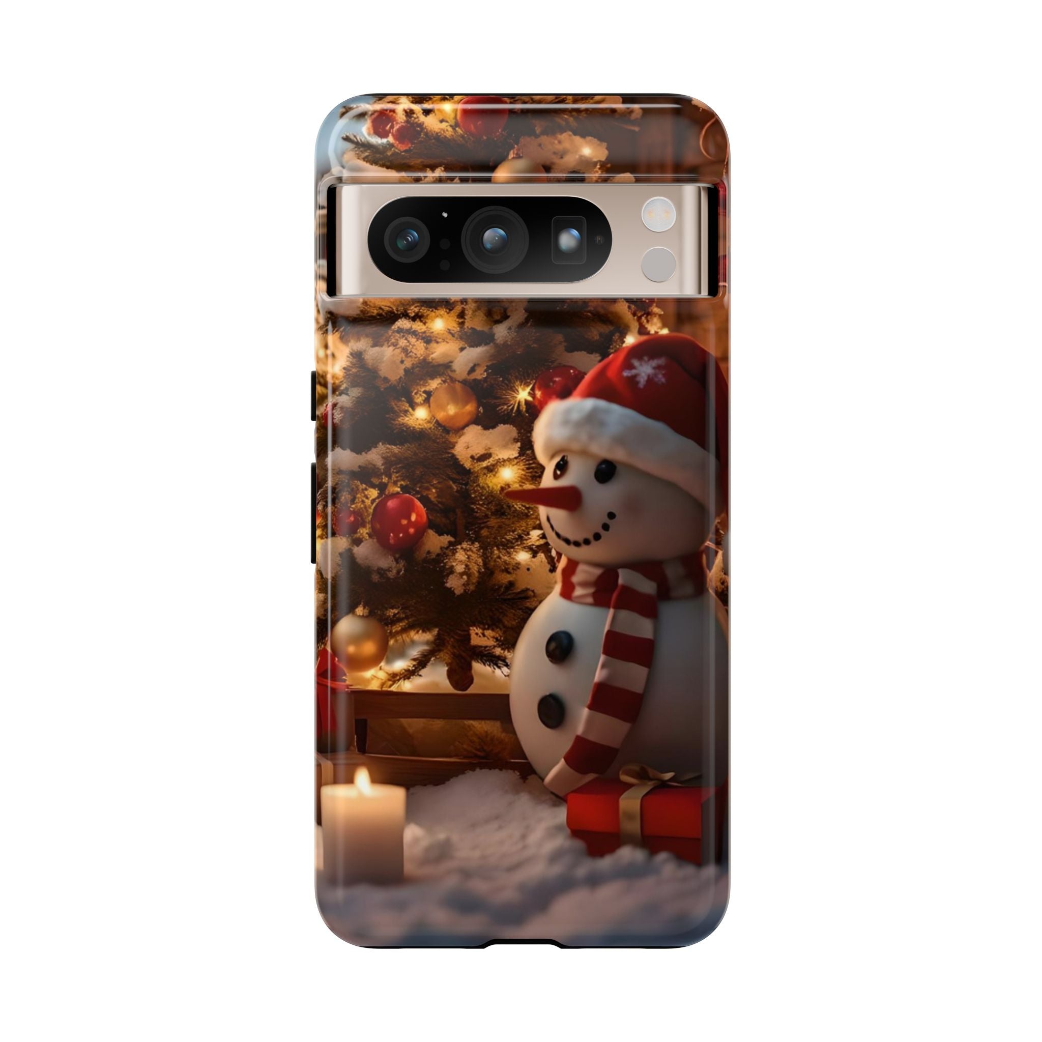 Christmas Snowman Phone Case, Tough Cases Cute Holiday Gift, Winter Aesthetic Phone Cover, Snowman Decor, Christmas Phone Accessories