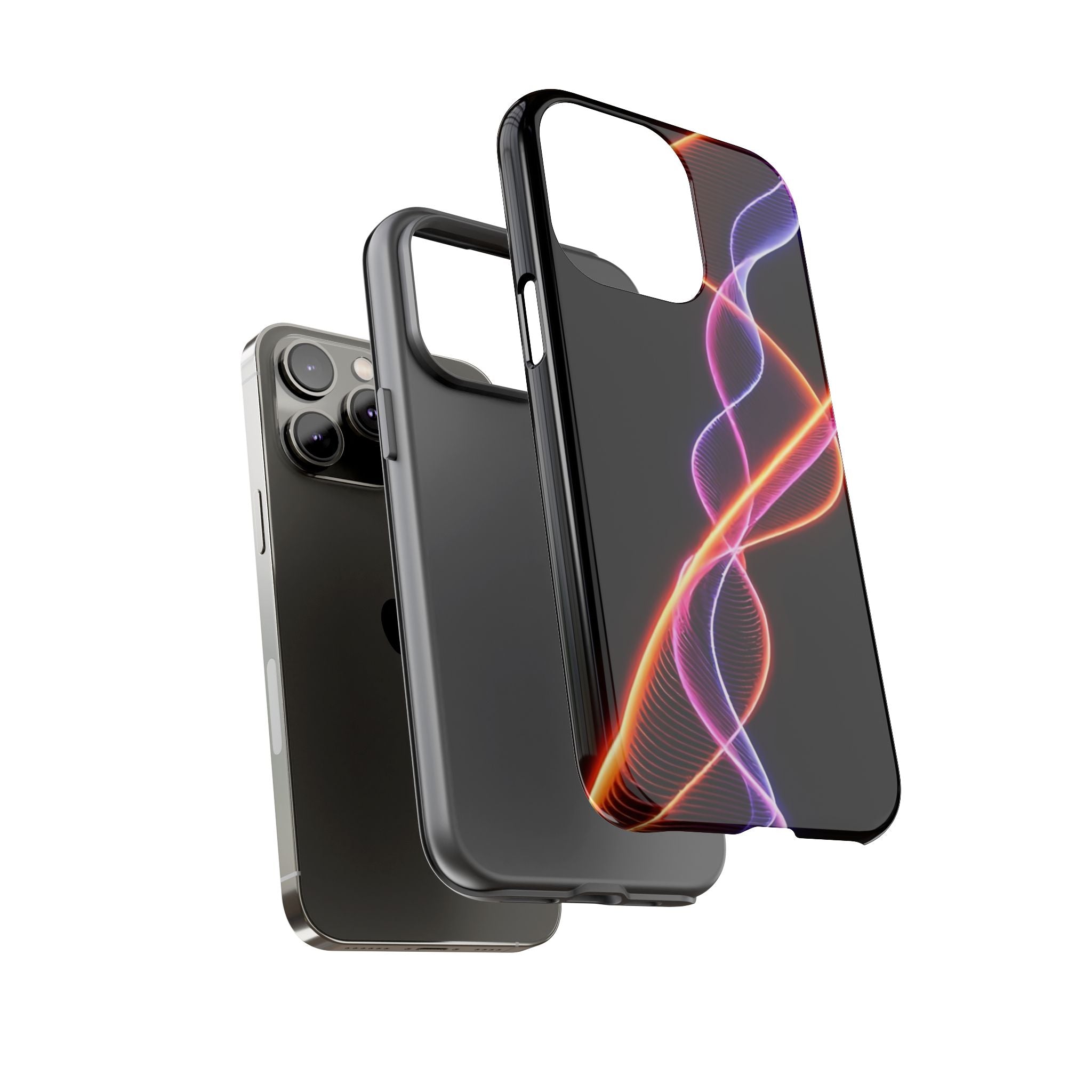 Vibrant Phone Case with Abstract Light Design, Artistic Phone Cover, Modern Tech Accessory, Gift for Tech Lovers, Personalized Phone Case