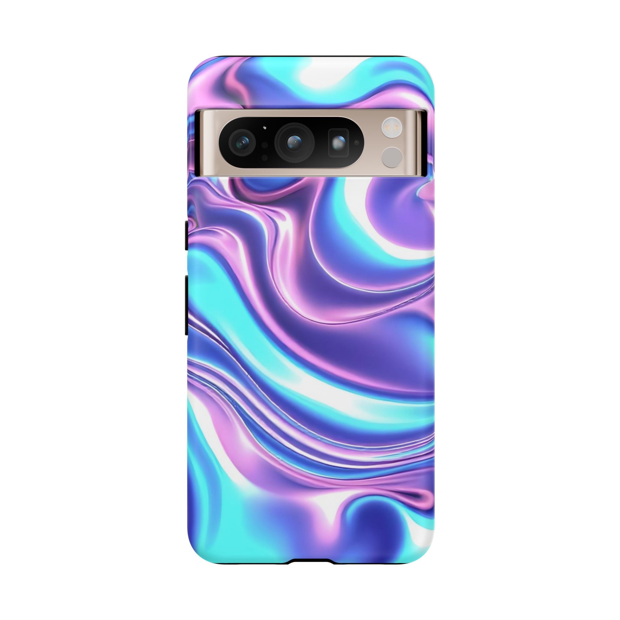 Colorful Phone Case, Tough Case, Swirl Design Phone Cover, Vibrant Phone Accessory, Gift for Her, Trendy Mobile Protection