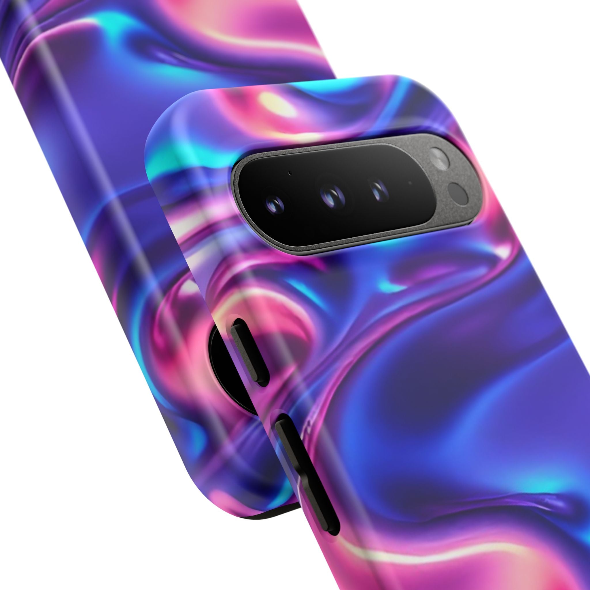 Vibrant Phone Case with Colorful Wave Design, Tough Phone Cover, Stylish Smartphone Case, Unique Gift for Her, Phone Accessories