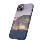 Coque de téléphone Arctic Igloo, paysage enneigé au crépuscule