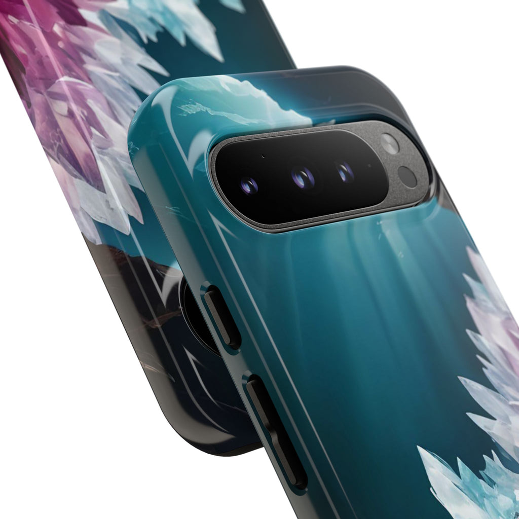 Colorful Crystal Cave Light Beam, Phone Case