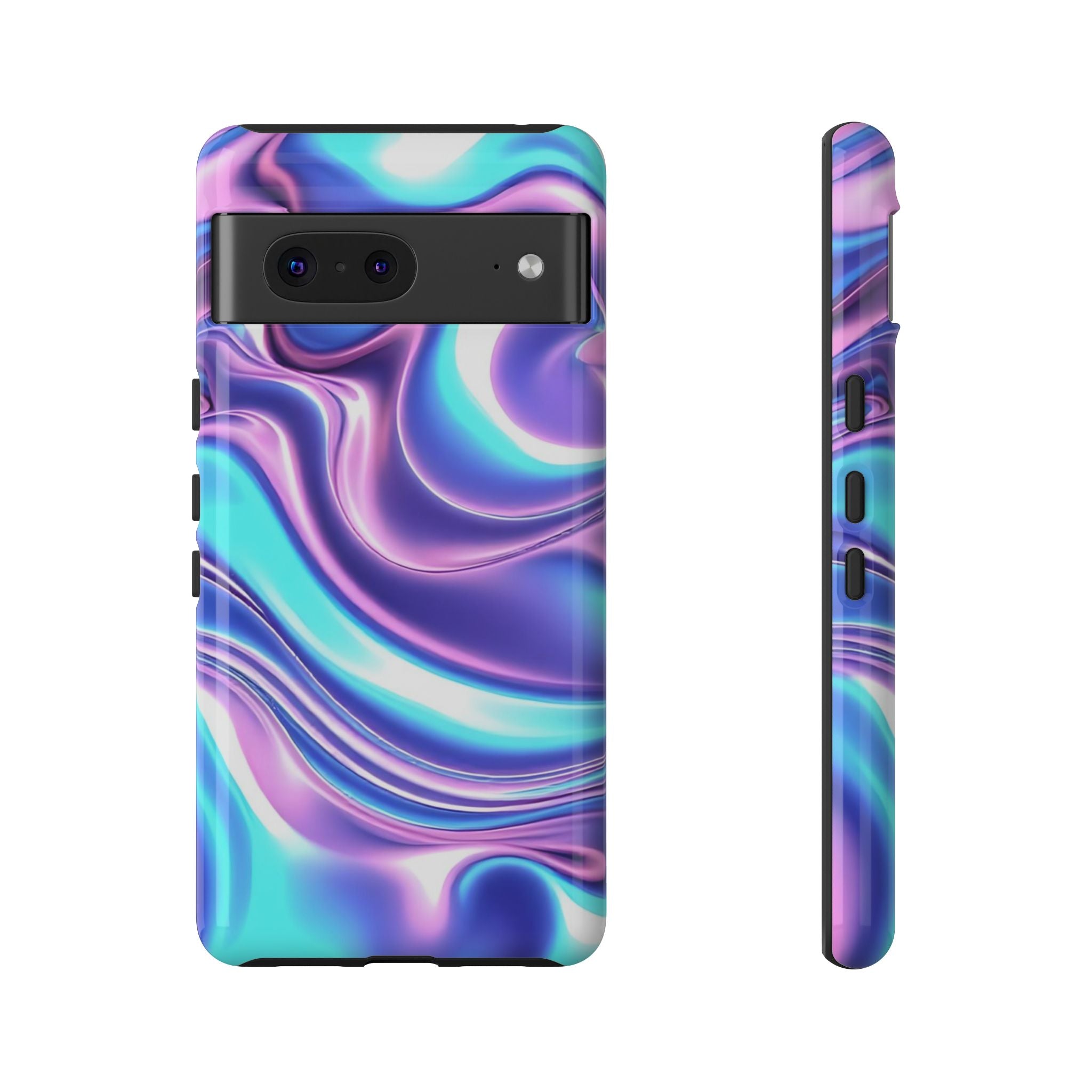 Colorful Phone Case, Tough Case, Swirl Design Phone Cover, Vibrant Phone Accessory, Gift for Her, Trendy Mobile Protection