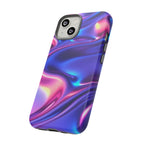 Coque de téléphone vibrante avec motif de vagues colorées, coque robuste et élégante, cadeau unique pour elle, accessoires de téléphone