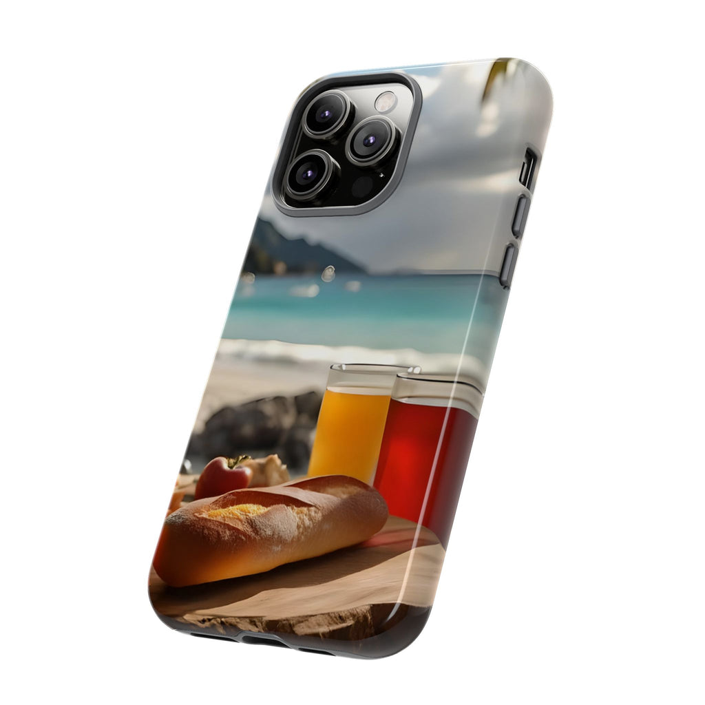 Tropical Beach Picnic View, Phone Case