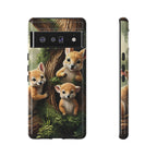 Étui de téléphone à imprimé bébé animal des bois