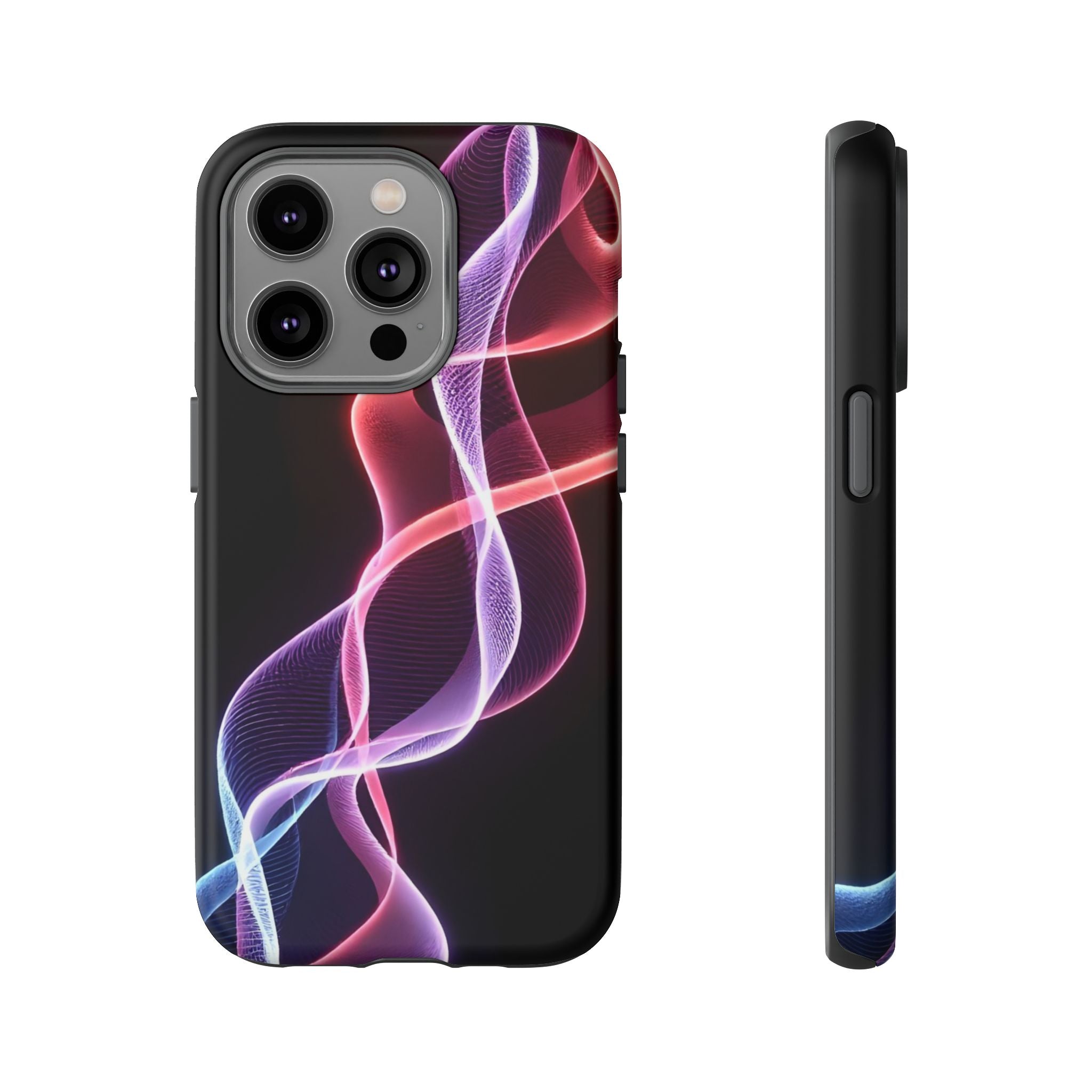 Stylish Phone Case with Vibrant Wave Design, Tough Cases, Phone Accessories, Unique Gift, Trendy Tech, Fashionable Protection