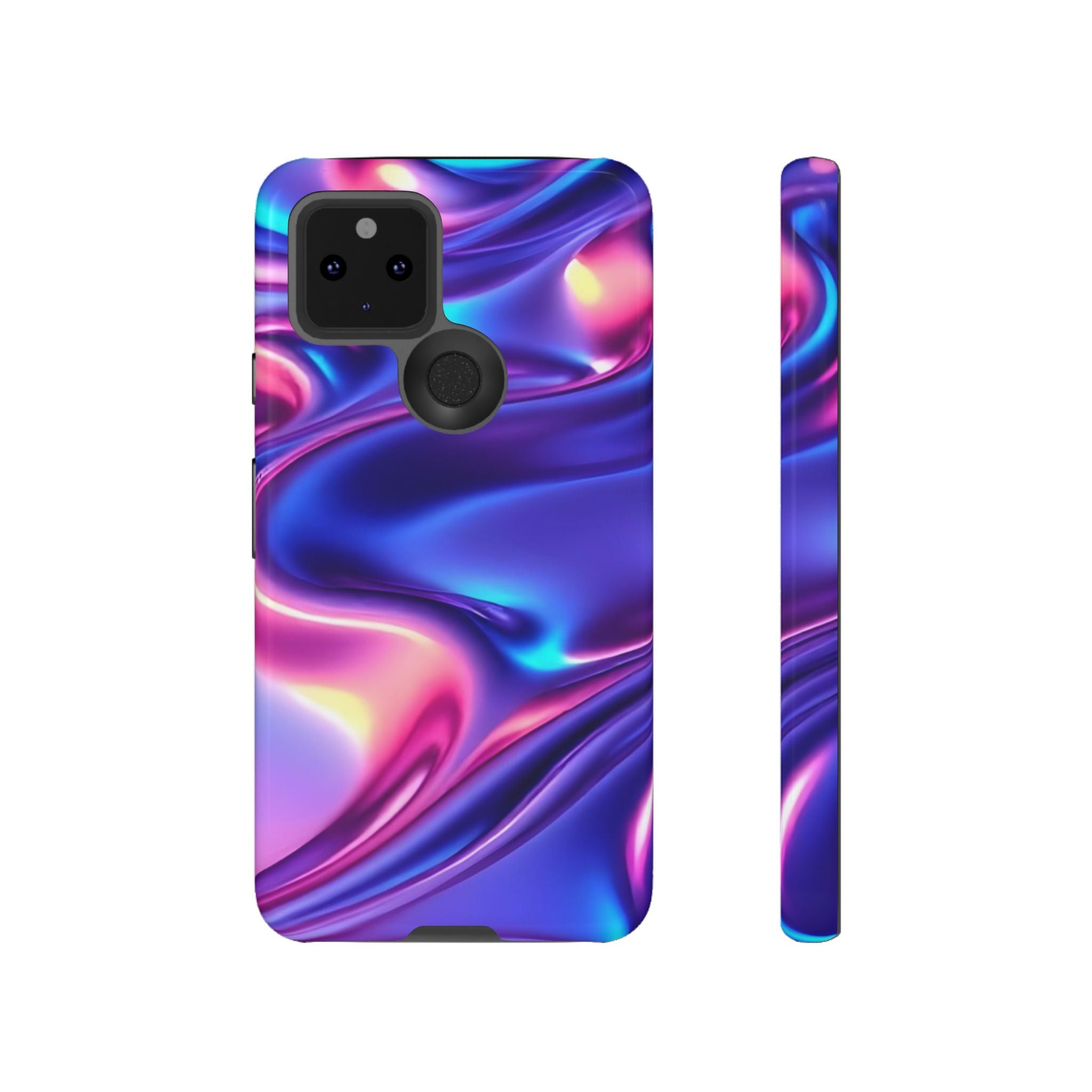 Vibrant Phone Case with Colorful Wave Design, Tough Phone Cover, Stylish Smartphone Case, Unique Gift for Her, Phone Accessories
