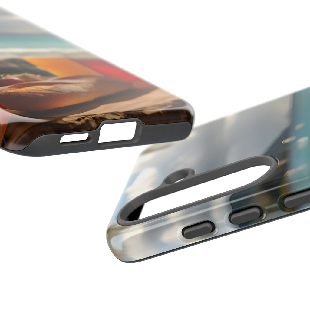 Tropical Beach Picnic View, Phone Case