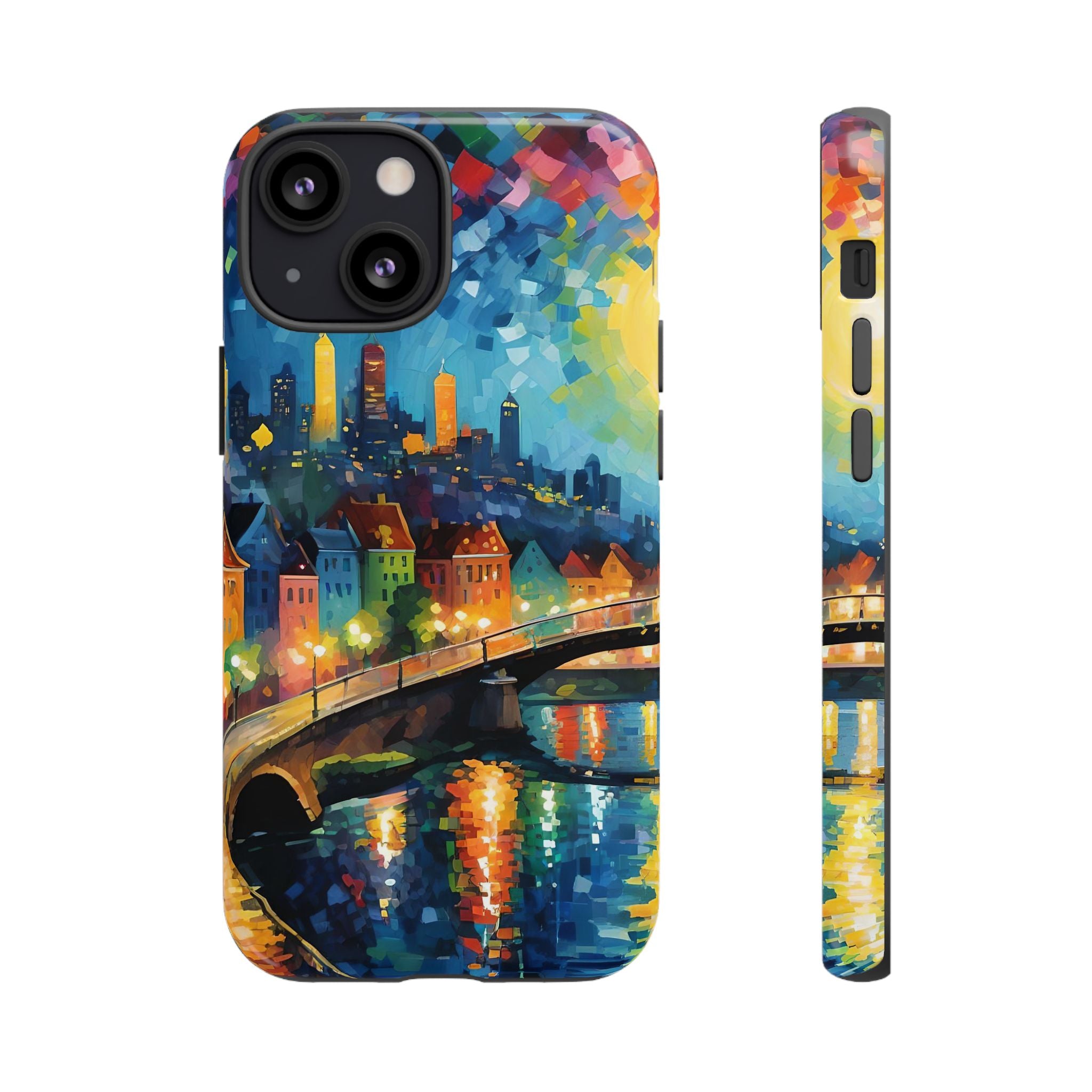 Colorful Phone Case for Tough Cases, Artistic Phone Cover, Unique Gift, Vibrant Design, Decorative Phone Accessories