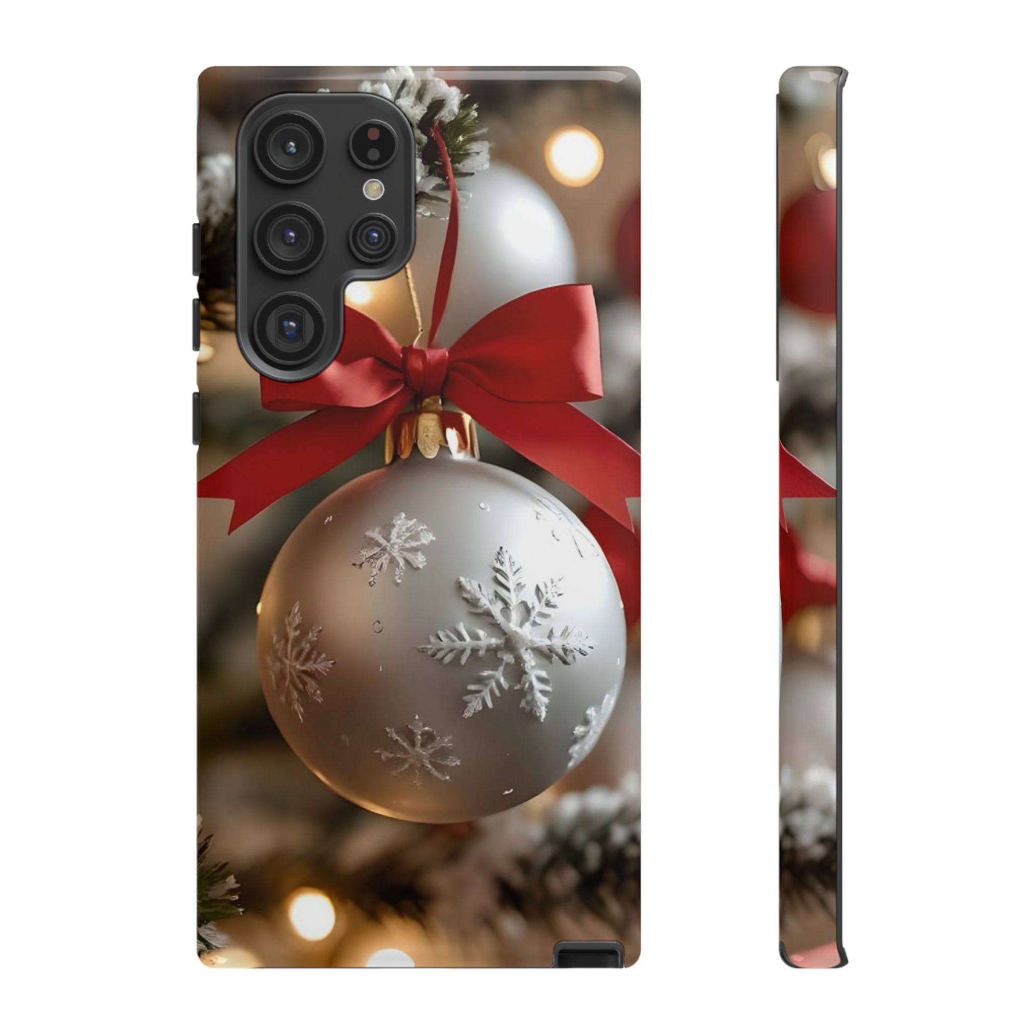 Christmas Phone Case with Seasonal Ornament Design, Festive Mobile Cover, Holiday Gift for Friends and Family, Winter Accessories, [...]