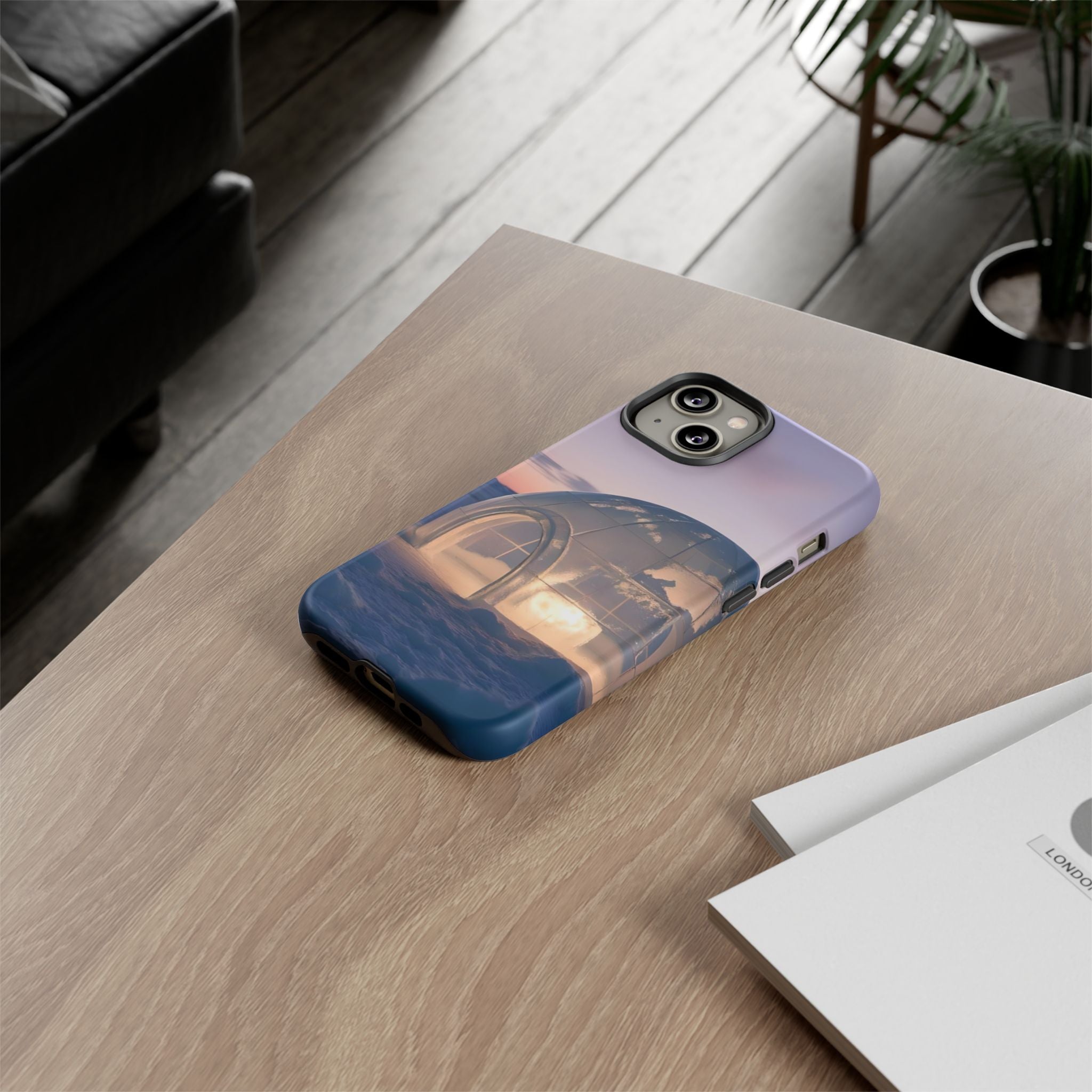 Arctic Igloo Twilight Snow Landscape, Phone Case