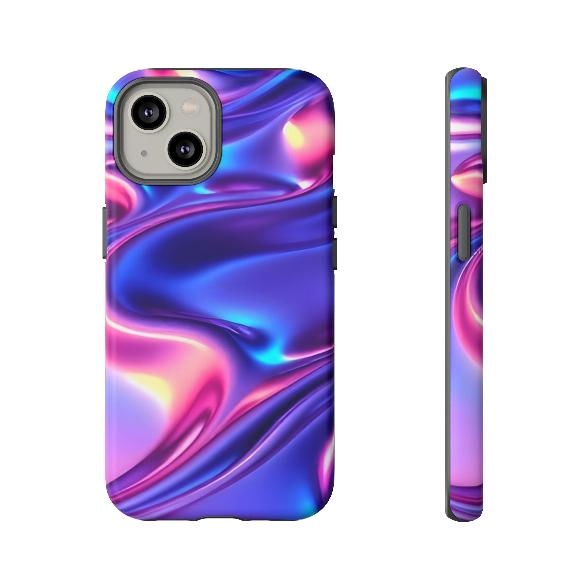 Vibrant Phone Case with Colorful Wave Design, Tough Phone Cover, Stylish Smartphone Case, Unique Gift for Her, Phone Accessories