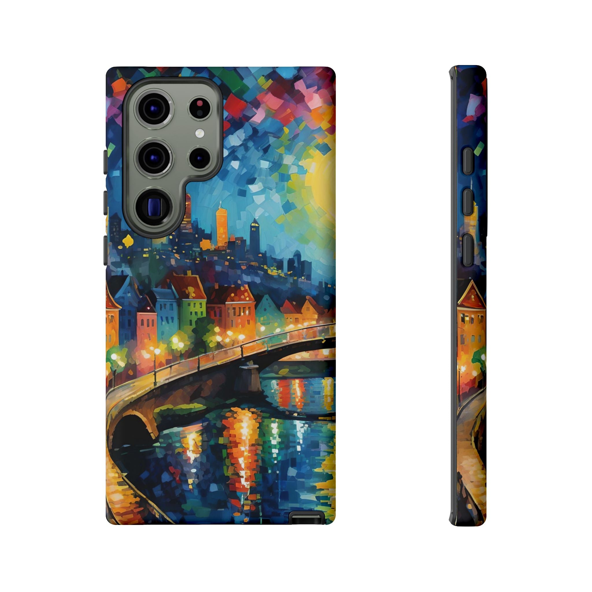 Colorful Phone Case for Tough Cases, Artistic Phone Cover, Unique Gift, Vibrant Design, Decorative Phone Accessories