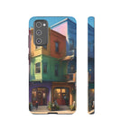 Impression d'art urbain coloré, étui pour téléphone