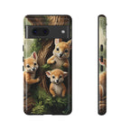 Étui de téléphone à imprimé bébé animal des bois