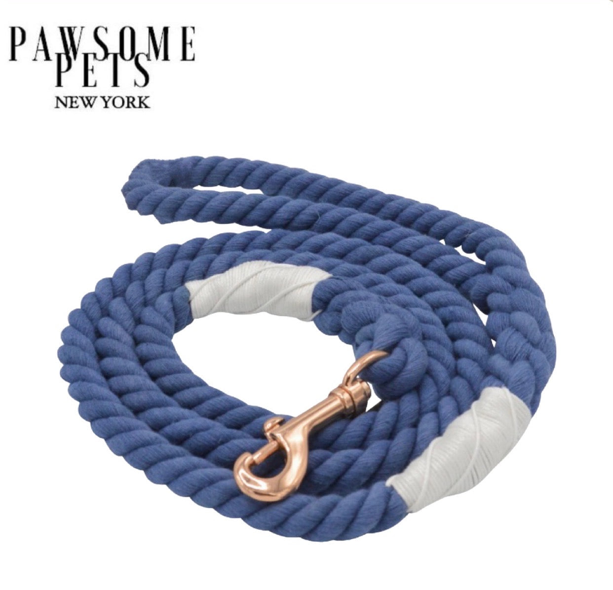 Blue Cotton Rope, Dog Leash