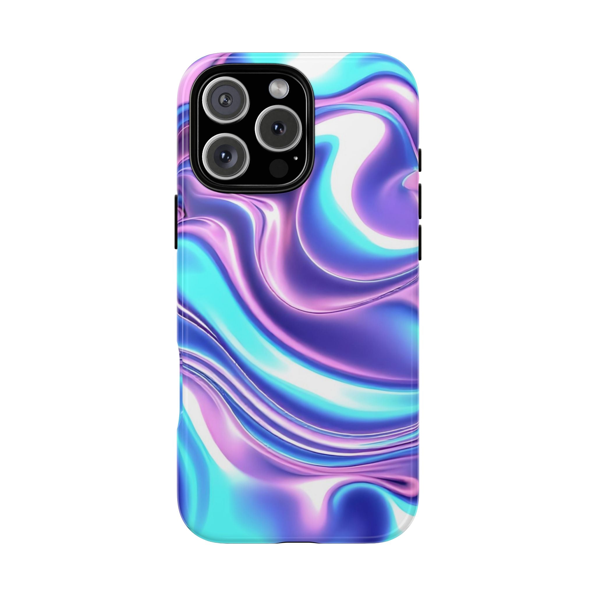 Colorful Phone Case, Tough Case, Swirl Design Phone Cover, Vibrant Phone Accessory, Gift for Her, Trendy Mobile Protection