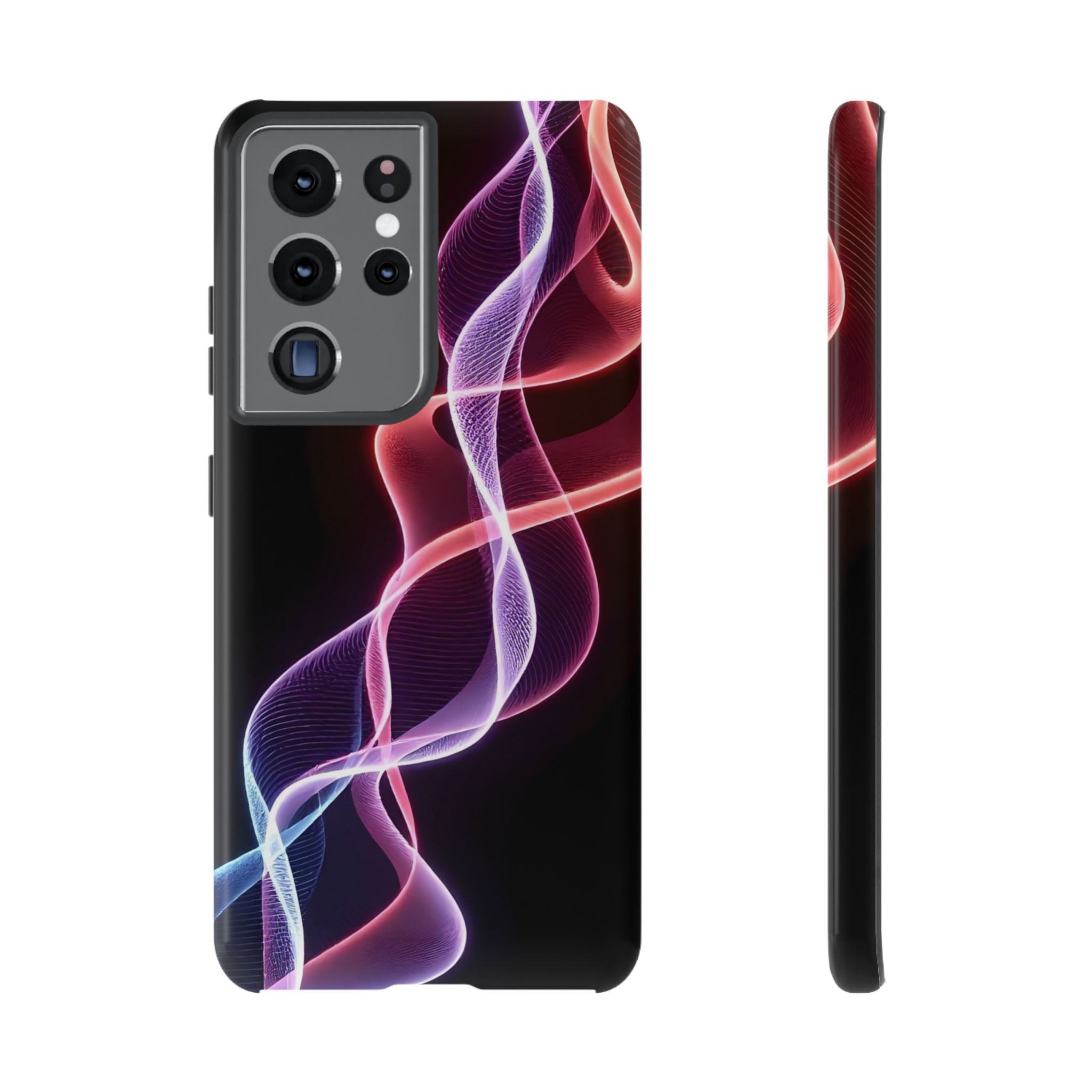 Stylish Phone Case with Vibrant Wave Design, Tough Cases, Phone Accessories, Unique Gift, Trendy Tech, Fashionable Protection