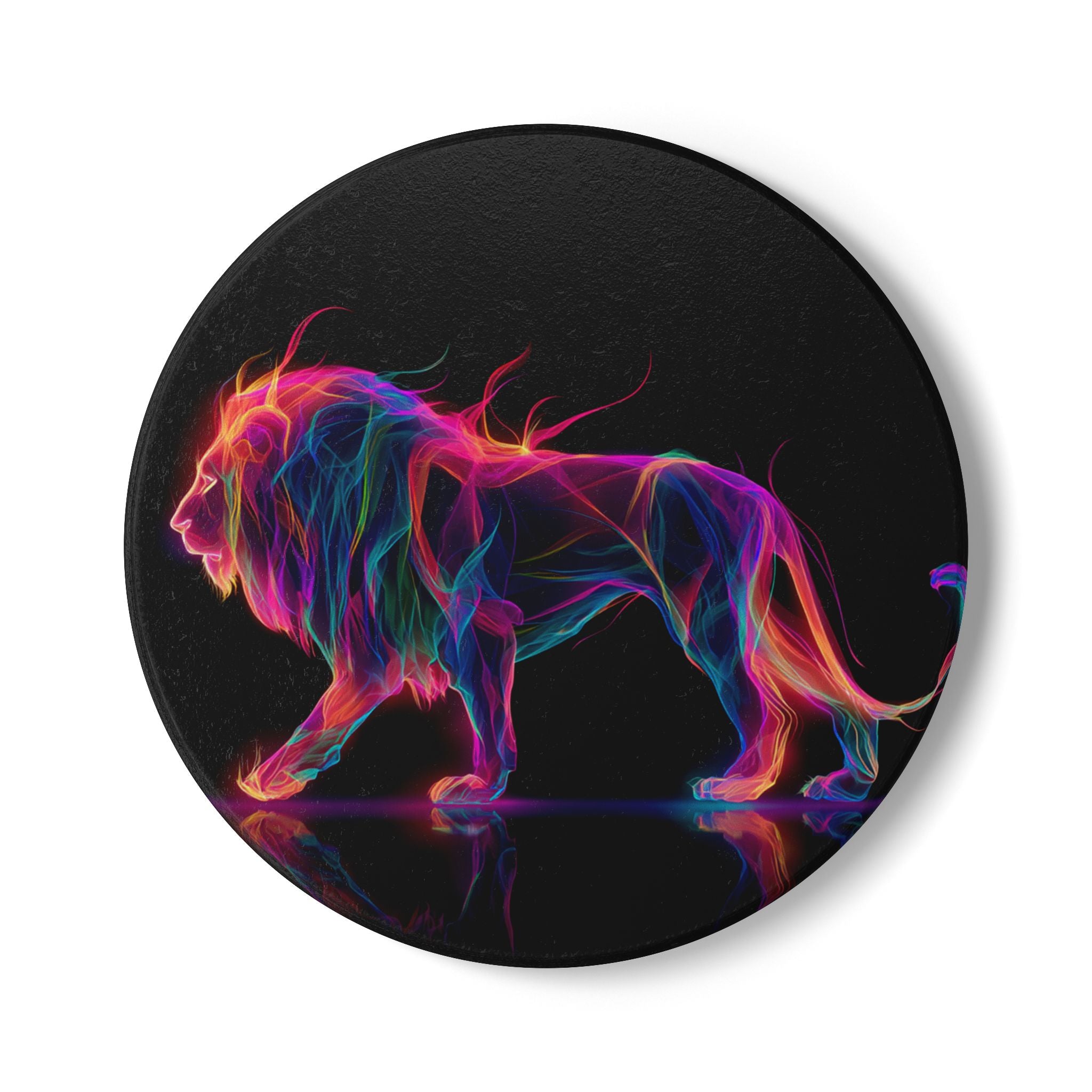 Vibrant Lion Ceramic Coaster, Colorful Home Decor, Unique Gifts for Animal Lovers, Vibrant Art Coaster, Funky Drink Coaster, Table [...]