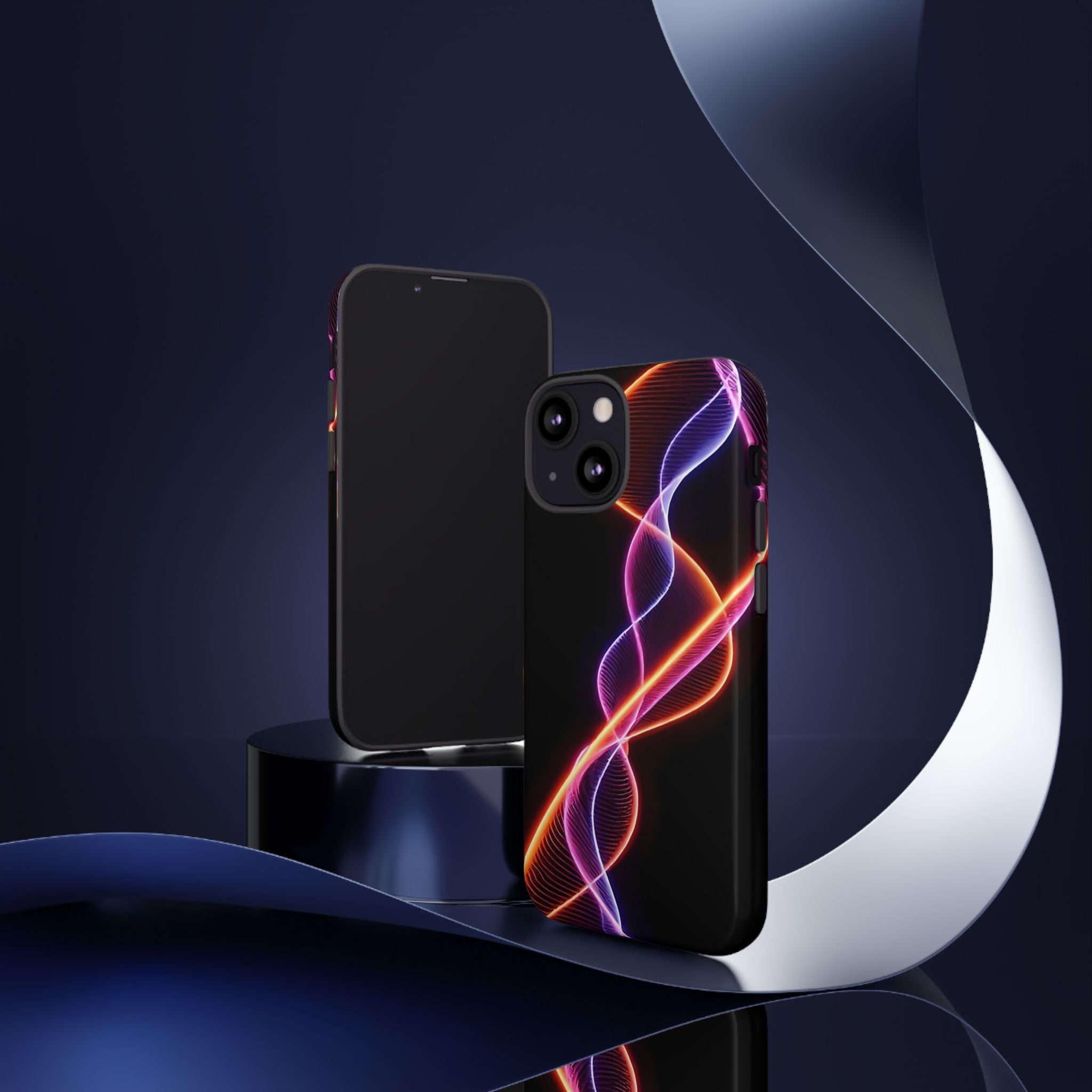 Vibrant Phone Case with Abstract Light Design, Artistic Phone Cover, Modern Tech Accessory, Gift for Tech Lovers, Personalized Phone Case