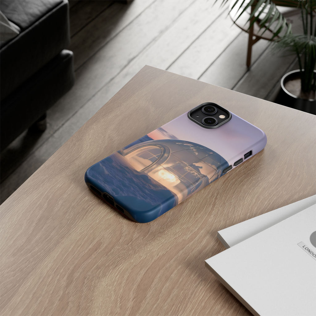Arctic Igloo Twilight Snow Landscape, Phone Case