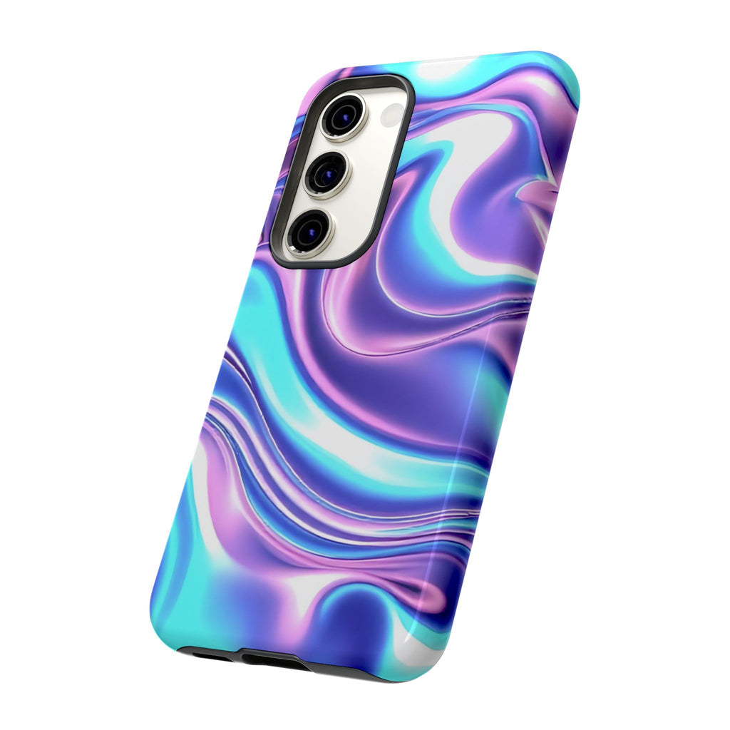 Colorful Phone Case, Tough Case, Swirl Design Phone Cover, Vibrant Phone Accessory, Gift for Her, Trendy Mobile Protection
