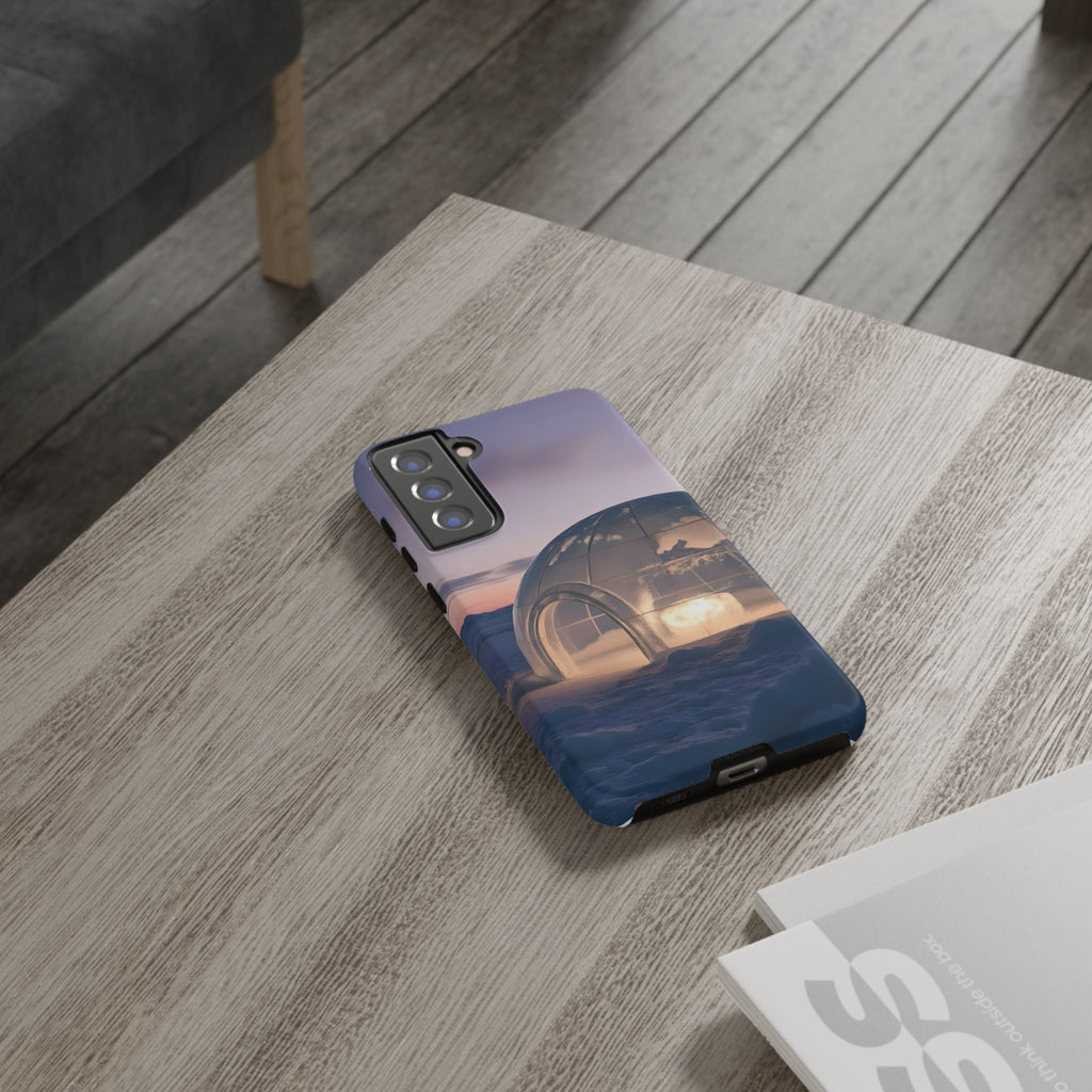 Arctic Igloo Twilight Snow Landscape, Phone Case