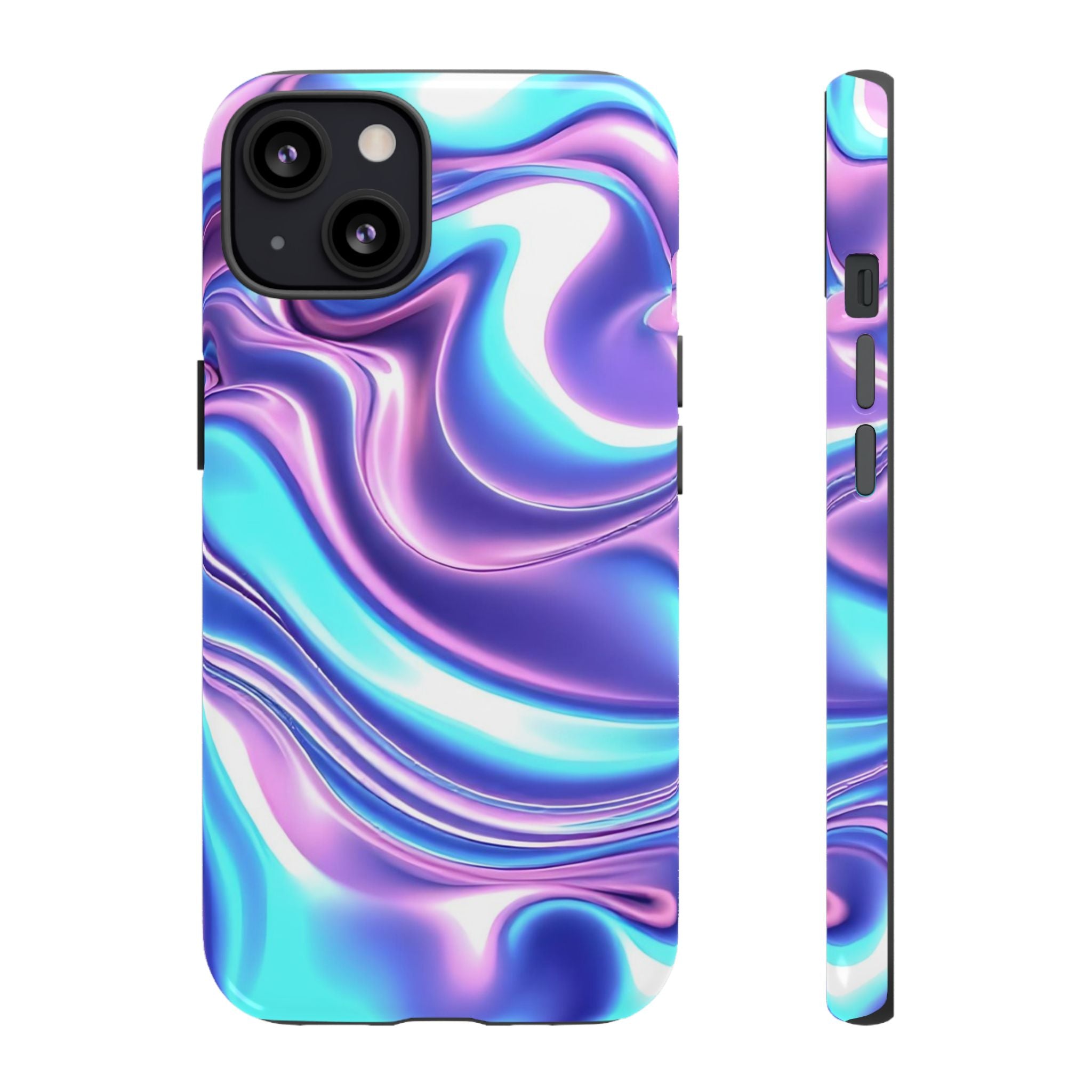 Colorful Phone Case, Tough Case, Swirl Design Phone Cover, Vibrant Phone Accessory, Gift for Her, Trendy Mobile Protection