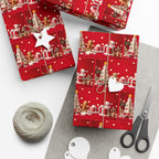 Impression festive, papier d'emballage