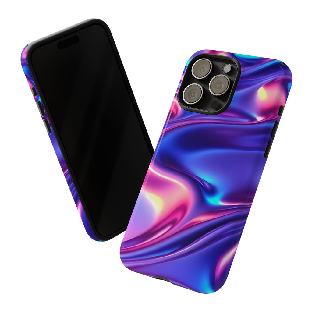 Vibrant Phone Case with Colorful Wave Design, Tough Phone Cover, Stylish Smartphone Case, Unique Gift for Her, Phone Accessories