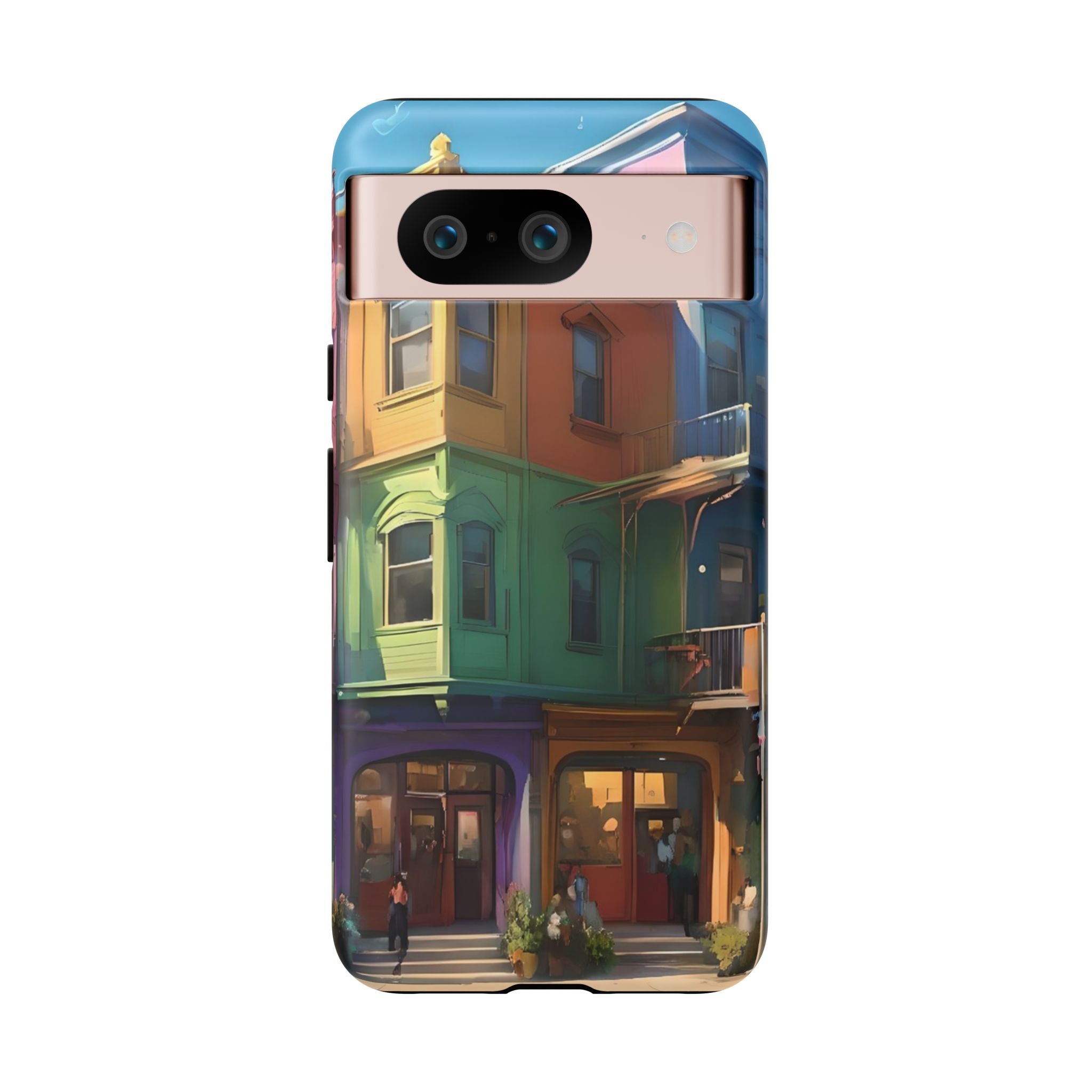 Colorful Phone Case with Artistic Cityscape Design, Tough Phone Cover, Unique Gift for Art Lovers, Vibrant Mobile Accessory, Perfect [...]