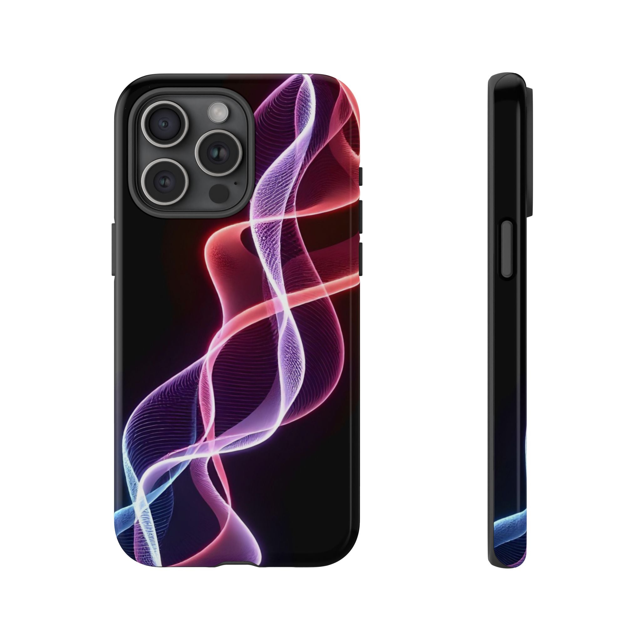 Stylish Phone Case with Vibrant Wave Design, Tough Cases, Phone Accessories, Unique Gift, Trendy Tech, Fashionable Protection