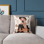 Cozy Witch Fall Design, Decorative Pillow
