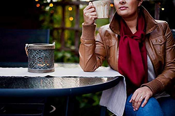 Écharpe Great Natural Alpaca 100% baby alpaga couleur grenade 