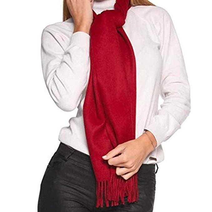 Écharpe Great Natural Alpaca 100% baby alpaga couleur grenade 