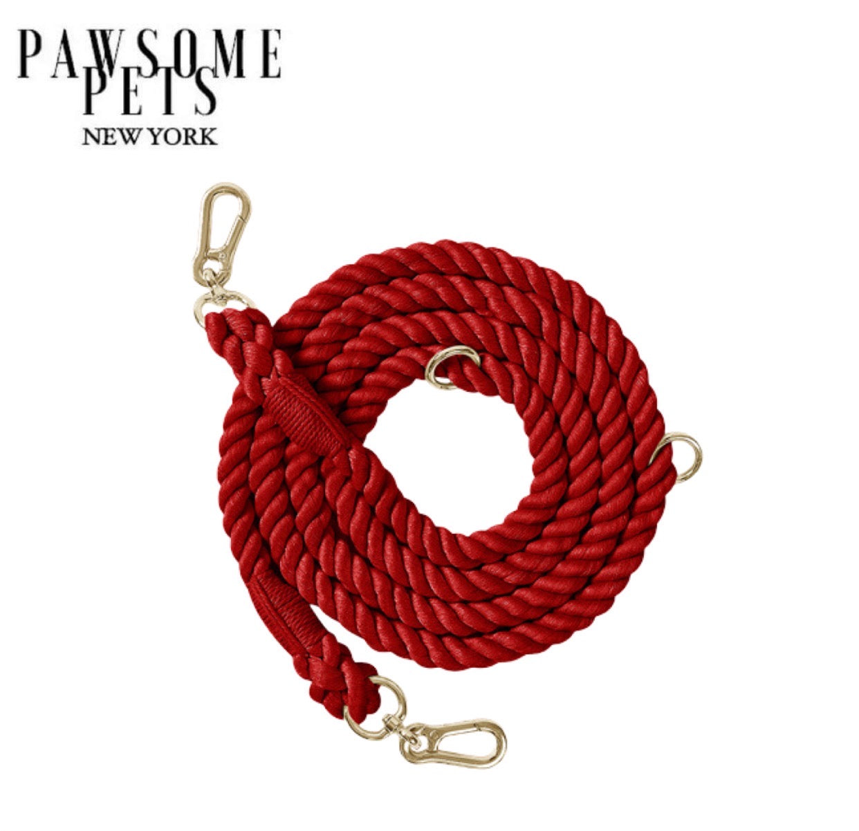 Dark Red Hands Free Rope Leash, For Pets
