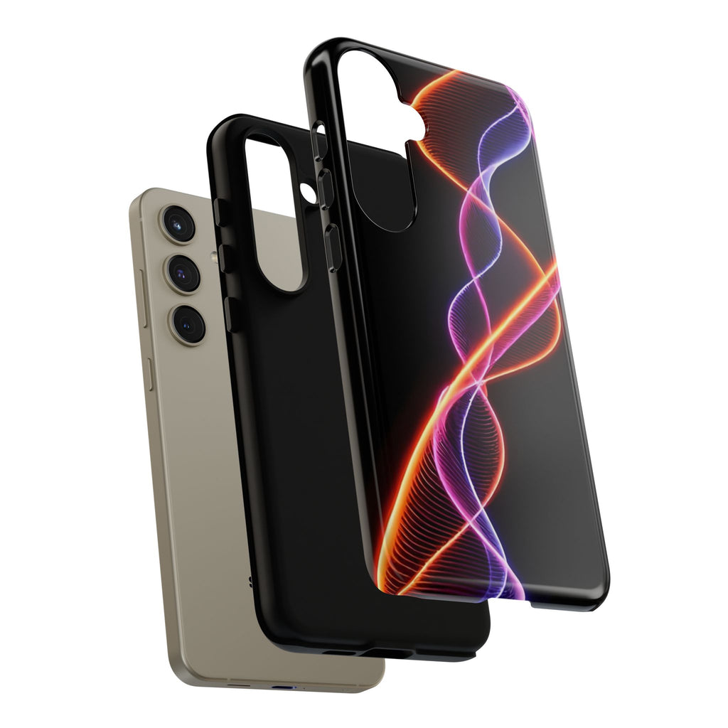 Vibrant Phone Case with Abstract Light Design, Artistic Phone Cover, Modern Tech Accessory, Gift for Tech Lovers, Personalized Phone Case