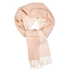 Luxurious Scarf, 100% Baby Alpaca, Beige-White Color