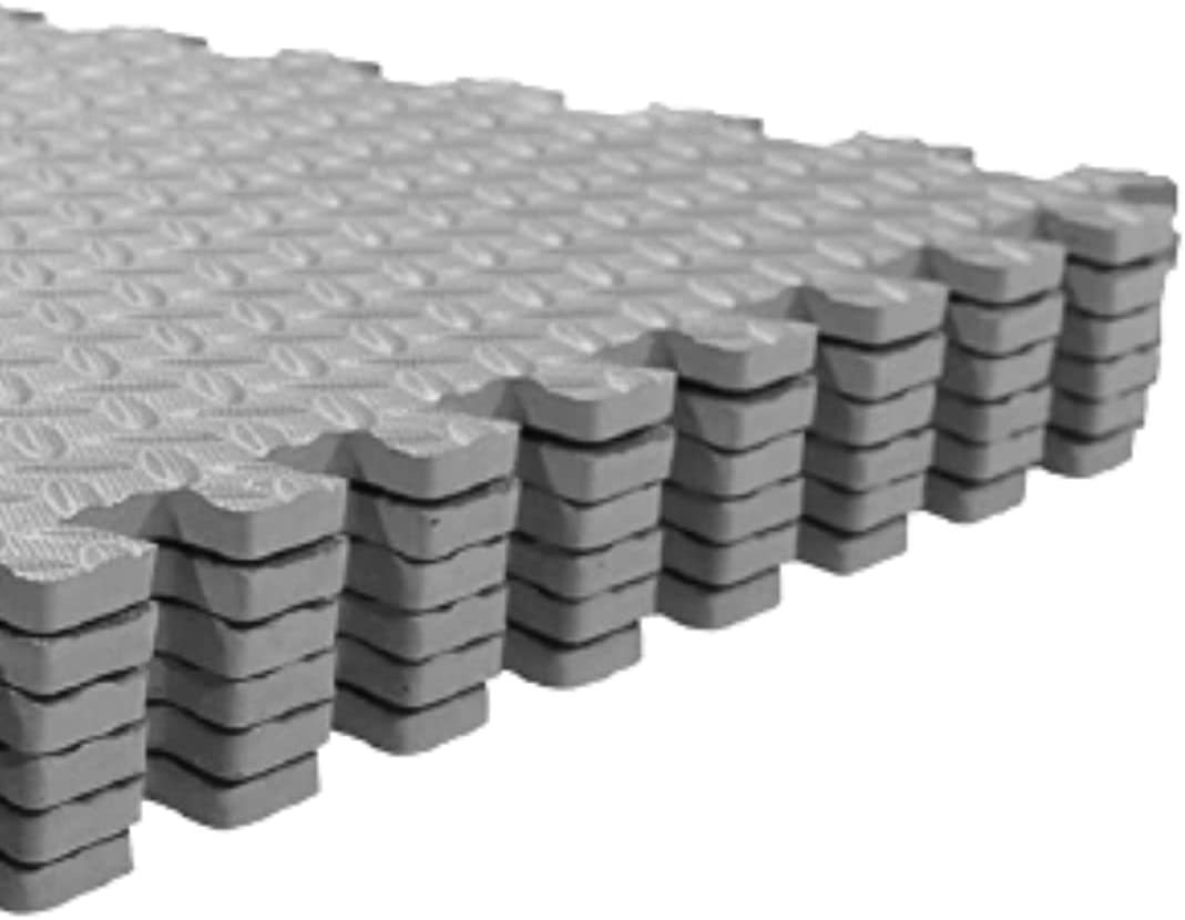 HAJEX Interlocking Exercise Gym Floor Mat - Pack of 6