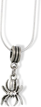 Spider Charm Snake Chain Necklace