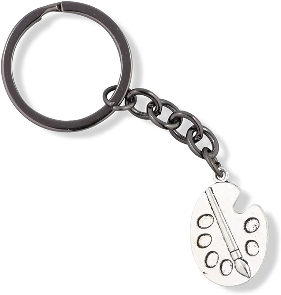 Emerald Park Jewelry Painters Palette Charm Keychain-0