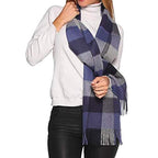 Luxurious Scarf, 100% Baby Alpaca, Blue Color