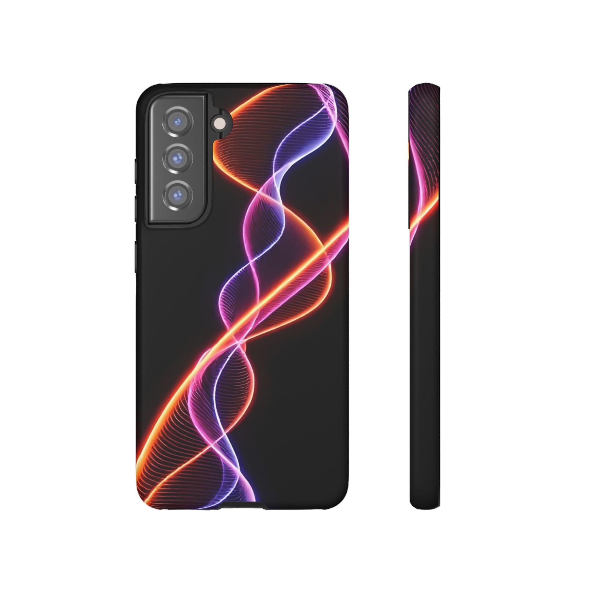 Vibrant Phone Case with Abstract Light Design, Artistic Phone Cover, Modern Tech Accessory, Gift for Tech Lovers, Personalized Phone Case